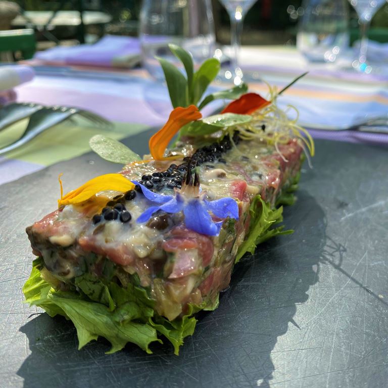 Tartare de boeuf aux huitres Cazaudehore