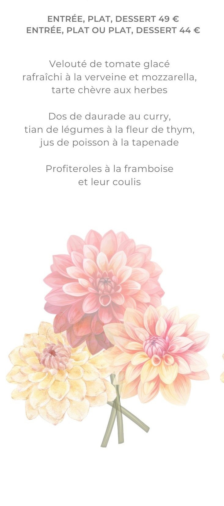 La carte gourmande – 38